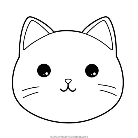 cara de gato dibujo|dibujo de gato para pintar.